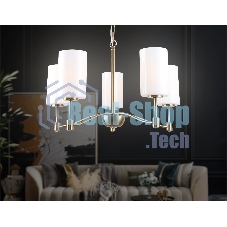 Люстра Ambrella light LH56051/5 BS/FR латунь/белый матовый E14*5 max 40W D590*950