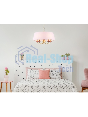 Люстра Ambrella light LH75021/5 GD/PI золото/розовый E14/5 max 40W D550*730