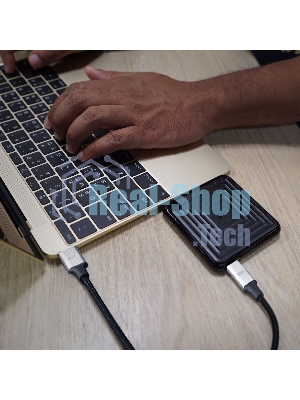 Внешний SSD 2TB Silicon Power PC60, External, USB 3.2 Type-C R/W - 540/500 MB/s черный