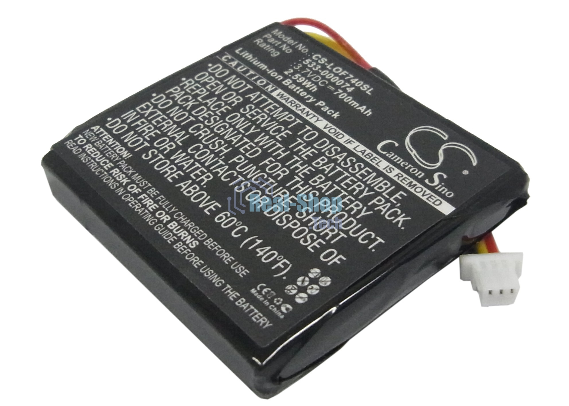 Аккумулятор CameronSino CS-LOF740SL для Logitech G930, F540 3.7V 700mAh, 2.59Wh