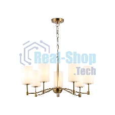 Люстра Ambrella light LH56053/7 BS/FR латунь/белый матовый E14*7 max 40W D680*950