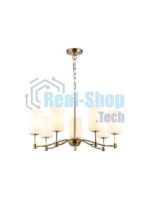 Люстра Ambrella light LH56053/7 BS/FR латунь/белый матовый E14*7 max 40W D680*950
