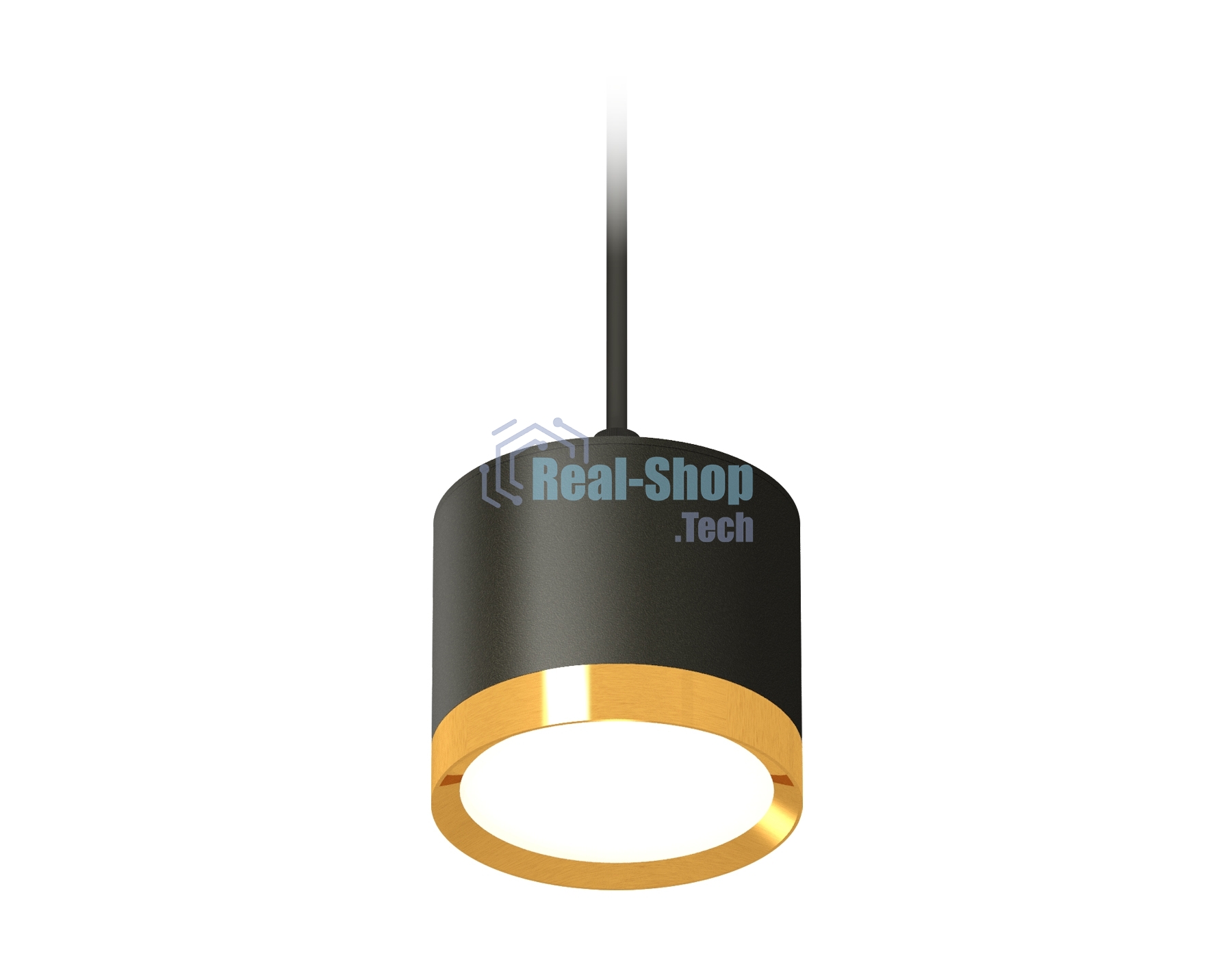 Светильник Ambrella Light XP8111012 SBK/PYG черный песок/золото желтое полированное GX53 (A2333, C8111, N8124)