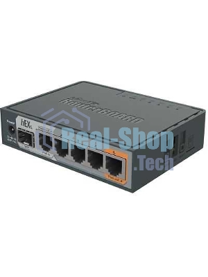 Маршрутизатор PoE MikroTik RB760iGS2 ядра (880 МГц), 5х 1G RJ45, SFP, USB, MicroSD, раздача PoE (HEX S)