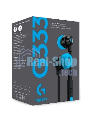 Гарнитура игровая Logitech G333 Black (черный), 3.5мм (арт. 981-000927, M/N: A00135 / A00138)