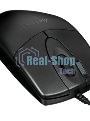 Мышь проводная A4Tech OP-620DS черный, 1000 dpi, USB, кнопки - 4