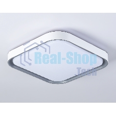 Потолочный светодиодный светильник Ambrella light FZ1256 WH/GR белый/серый 27W 5000K 350*350*60 (Без ПДУ)