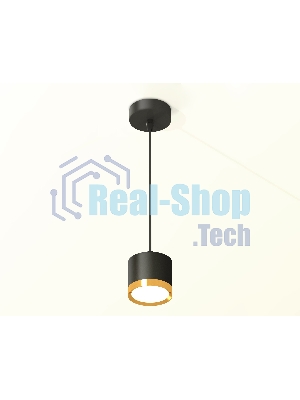 Светильник Ambrella Light XP8111012 SBK/PYG черный песок/золото желтое полированное GX53 (A2333, C8111, N8124)