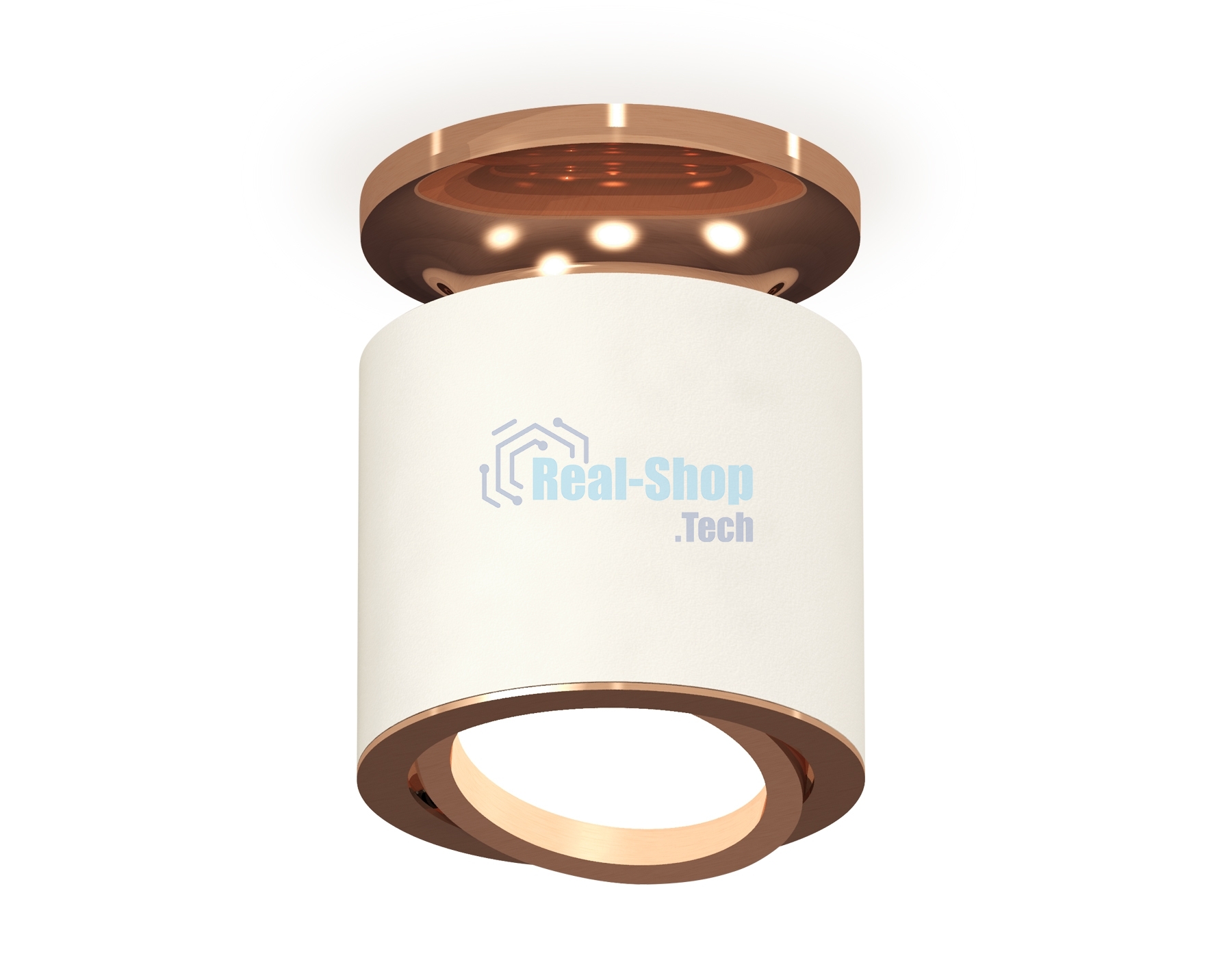 Светильник Ambrella Light XS7401140 SWH/PPG белый песок/золото розовое полированное MR16 GU5.3 (N7930, C7401, N7005)