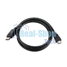 Кабель Cablexpert DisplayPort->HDMI, 10м, 20M/19M, черный, экран, пакет