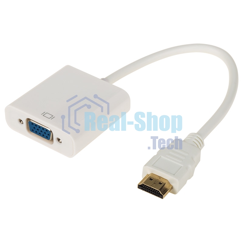 Переходник Rexant шт. HDMI - гн. VGA (провод) + 3. 5 мм Аудио с питанием
