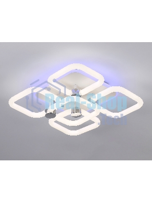 Потолочный светодиодный светильник FA3861/4+1 WH белый 70W 3000K-6400K+RGB 400*400*115 (ПДУ РАДИО 2.4G)