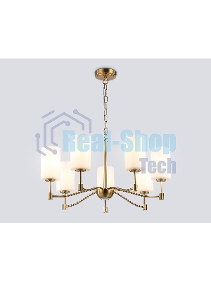 Люстра Ambrella light LH56053/7 BS/FR латунь/белый матовый E14*7 max 40W D680*950
