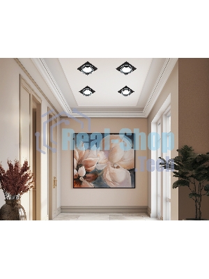 Светильник встраиваемый TU5230 BK черный IP20 GX70 D150*150*52