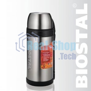 Термос Biostal NGP-1500P универсальный, 1,5 л., c ручкой