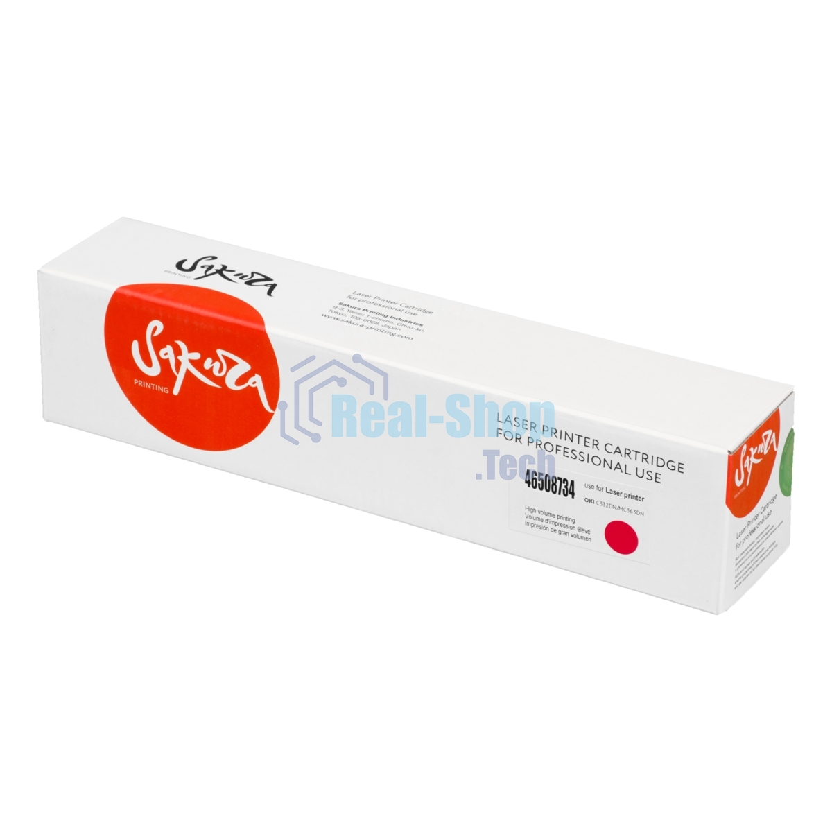 Картридж Sakura 46508734 для OKI C332/MC363, пурпурный, 3 000 к.