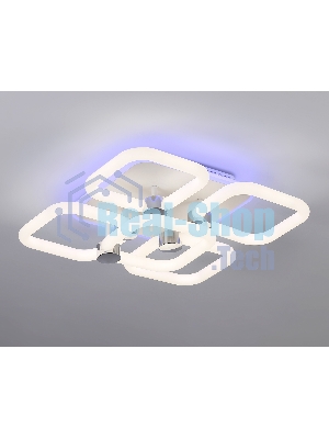 Потолочный светодиодный светильник FA3861/4+1 WH белый 70W 3000K-6400K+RGB 400*400*115 (ПДУ РАДИО 2.4G)