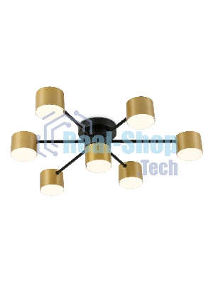 Потолочный светильник Ambrella light FL51726/7 BK/GD черный/золото GX53/7 max 12W 645*135