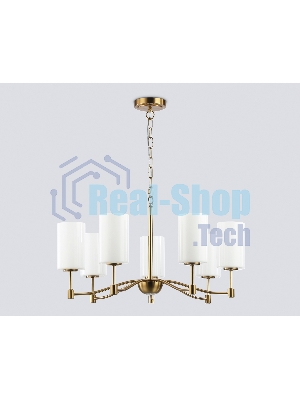 Люстра Ambrella light LH56053/7 BS/FR латунь/белый матовый E14*7 max 40W D680*950