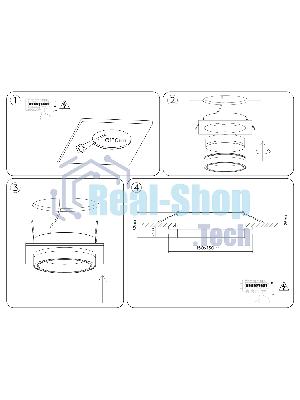 Светильник встраиваемый TU5230 BK черный IP20 GX70 D150*150*52