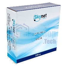 Кабель SkyNet Premium UTP outdoor 4x2x0,51 на тросу, медный, FLUKE TEST, кат.5e, однож., 100 м, box, черный