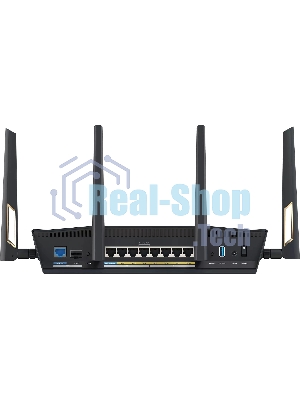Маршрутизатор ASUS RT-BE88U, черный/желтый, 90IG08V0-MO3N0V