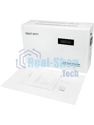 Стабилизатор напряжения Smartwatt AVR Slim 10000RW 10000ВА белый