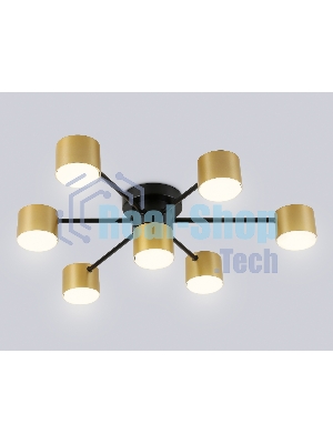 Потолочный светильник Ambrella light FL51726/7 BK/GD черный/золото GX53/7 max 12W 645*135