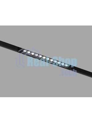 Трековый линейный светильник Ambrella light GL8075 BK черный IP20 9W 3000-6000K 220V 24° 220*25*41