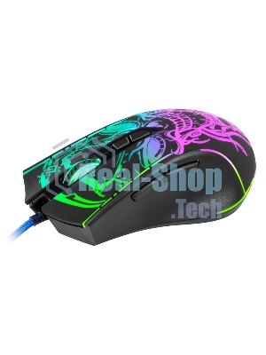 Мышь проводная Defender Bulletstorm GM-928 черный, 7200 dpi, USB, кнопки - 7