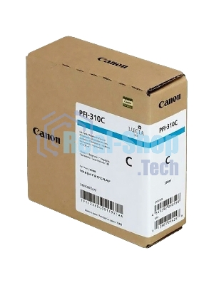 Картридж струйный Canon PFI-310 C 2360C001 голубой (330 мл) для Canon TX-2000/TX-3000/TX-4000