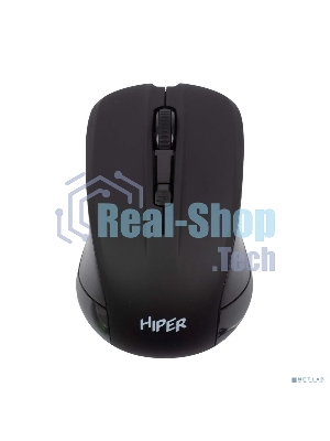 Мышь беспроводная HIPER HOMW-101-BT черный, 1600 dpi, радиоканал, USB, кнопки - 4