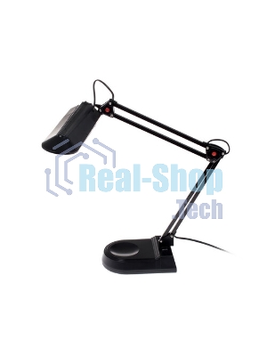 Лампа настольная Camelion KD-017A С0211W черный в к-те база+струбцина