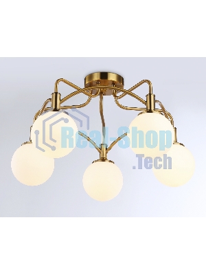 Светильник Ambrella light TR3212/5 GD/FR золото/белый матовый  E27*5 max 40W D560*302