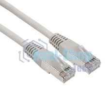Пaтч-корд F/UTP Rexant, cat.6, RJ45-RJ45, экранированный, PVC серый, 3м
