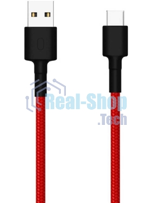 Кабель USB Xiaomi Mi Braided USB Type-C Cable SJX10ZM 100 см красный