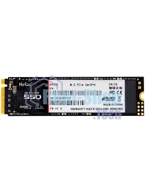 Накопитель SSD Netac N930E Pro, 256Gb, PCIe 3.1 x4, M.2 2280, NVMe, R/W 2040/1270