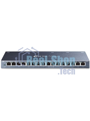 Коммутатор TP-Link TL-SG116 16-портовый гигабитный настольный коммутатор
