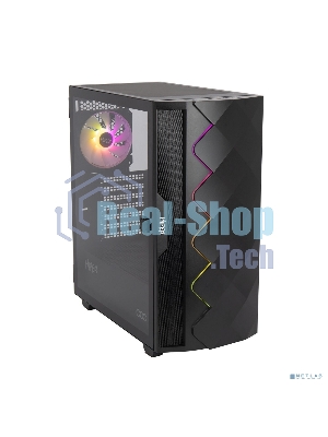 Компьютерный корпус Hiper DCB черный без БП ATX 1x120mm 1x140mm 1xUSB2.0 1xUSB3.0 audio bott PSU