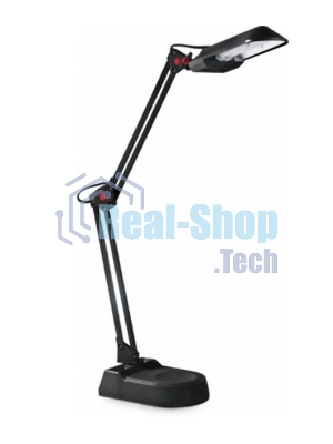 Лампа настольная Camelion KD-017A С0211W черный в к-те база+струбцина
