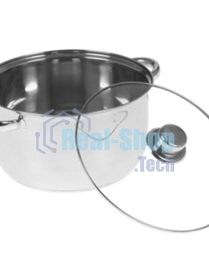 Кастрюля WEBBER BE-159/2 из нерж стали со стеклянной крышкой (d=24; 5.8 л) (8)