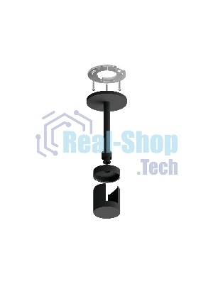 Крепеж накладной A9222 BK черный D20*100mm