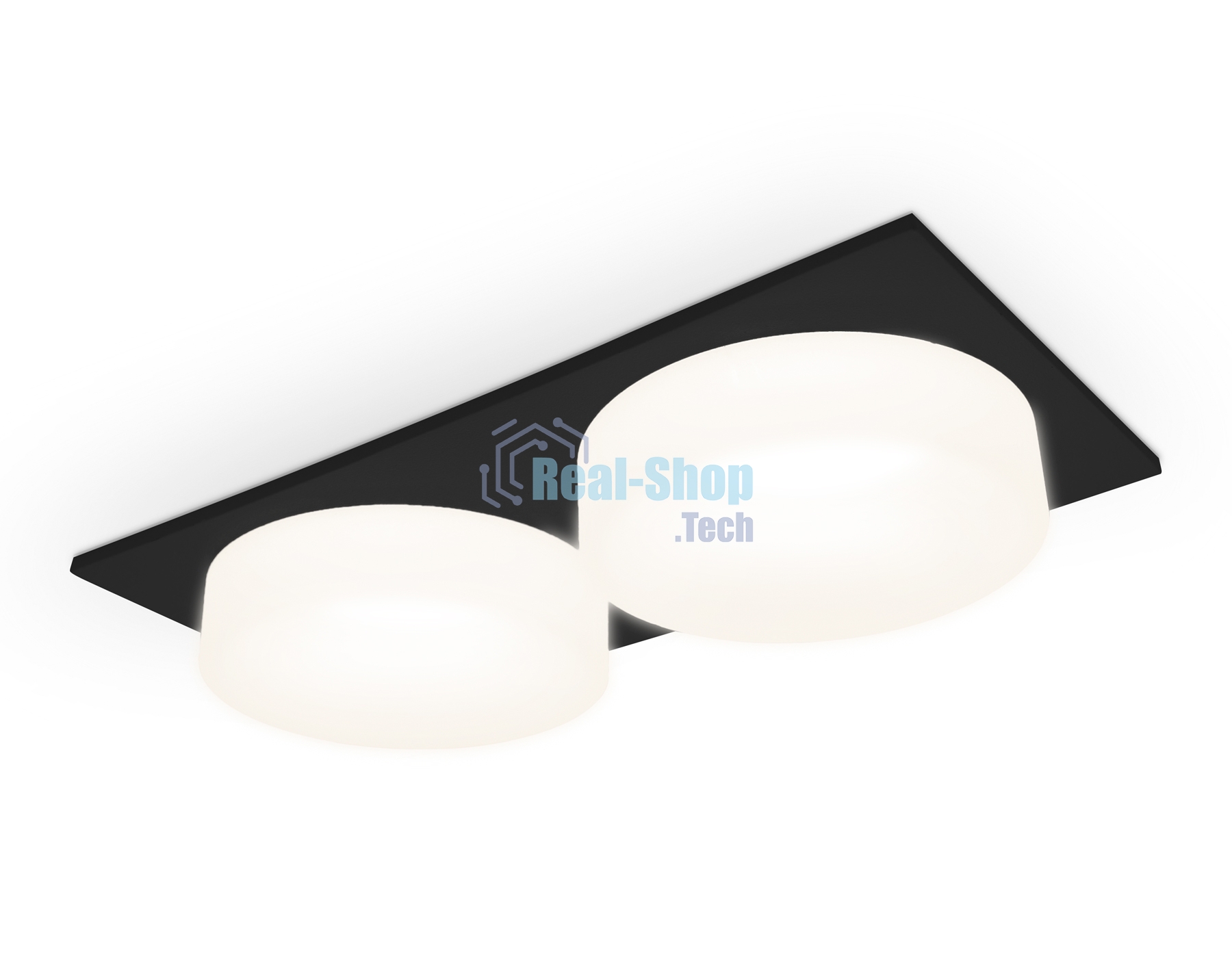 Светильник Ambrella light TN1319/2 SBK/FR черный песок/белый матовый GU5.3 182*92*45