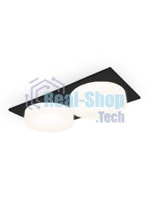 Светильник Ambrella light TN1319/2 SBK/FR черный песок/белый матовый GU5.3 182*92*45