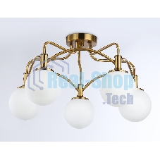 Светильник Ambrella light TR3212/5 GD/FR золото/белый матовый  E27*5 max 40W D560*302