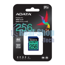 Флеш карта SD ADATA 256Gb ADATA Premier Pro SDXC Class 10 UHS-I U3 V30S 95/60 MB/s
