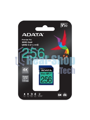 Флеш карта SD ADATA 256Gb ADATA Premier Pro SDXC Class 10 UHS-I U3 V30S 95/60 MB/s