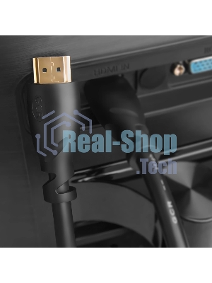 Кабель Greenconnect Premium 2.0m HDMI v2.0 HDR Ultra HD 4K60 Hz/5K30Hz, 3D, Ethernet 18.0 Гбит/с, OD8.0мм, 28/26 AWG, черный, GCR-50542