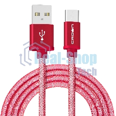 Кабель Crown USB - microUSB CMCU-3072M red