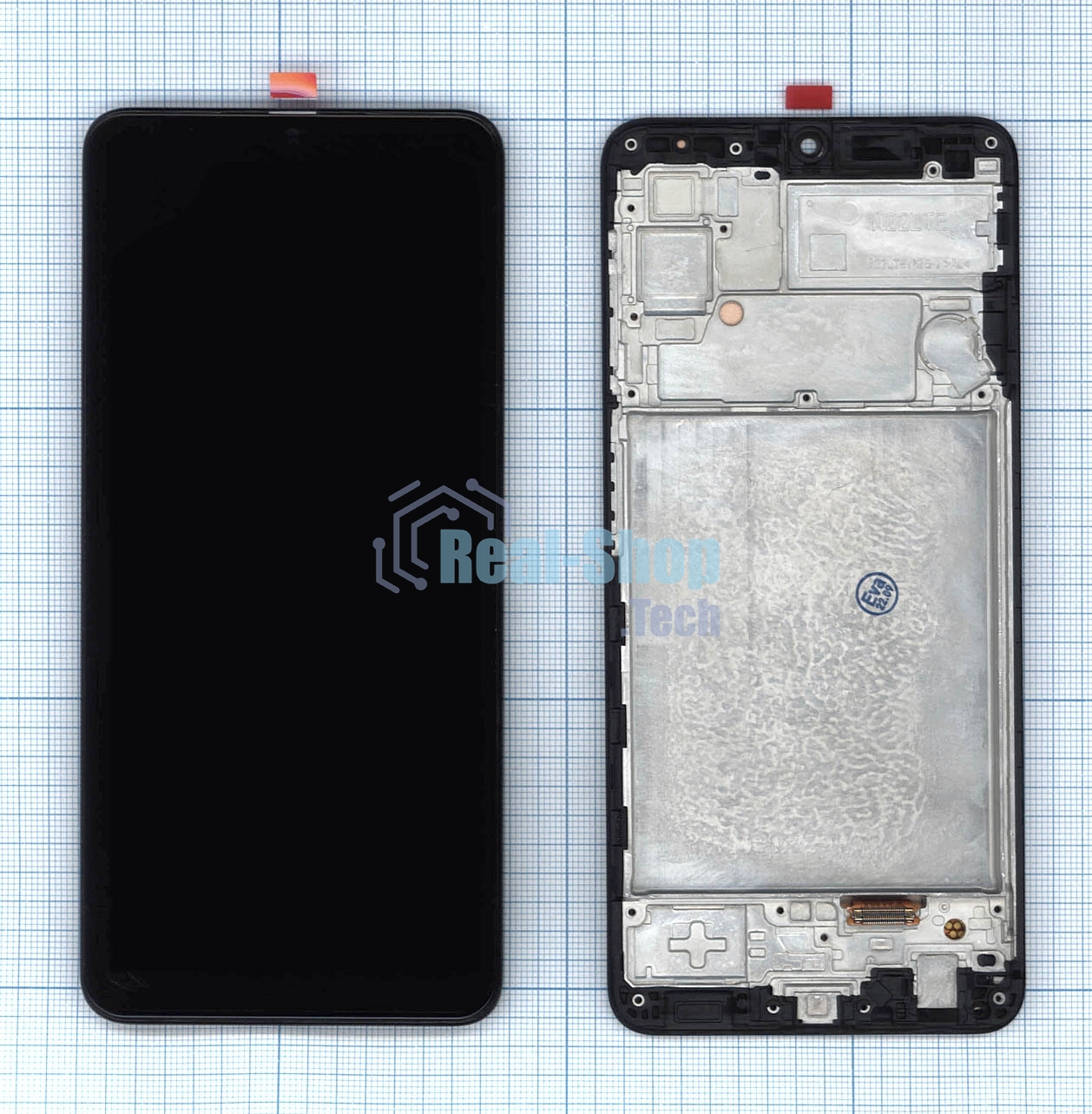 Дисплей для Samsung Galaxy A22 SM-A225F в сборе с тачскрином и рамкой (INCELL) черный